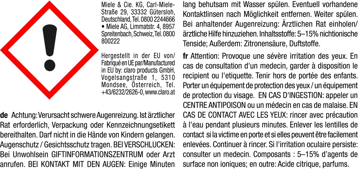 MIELE DishClean & IntenseClean Set 4 MIELE DishClean & IntenseClean Set – Image 2