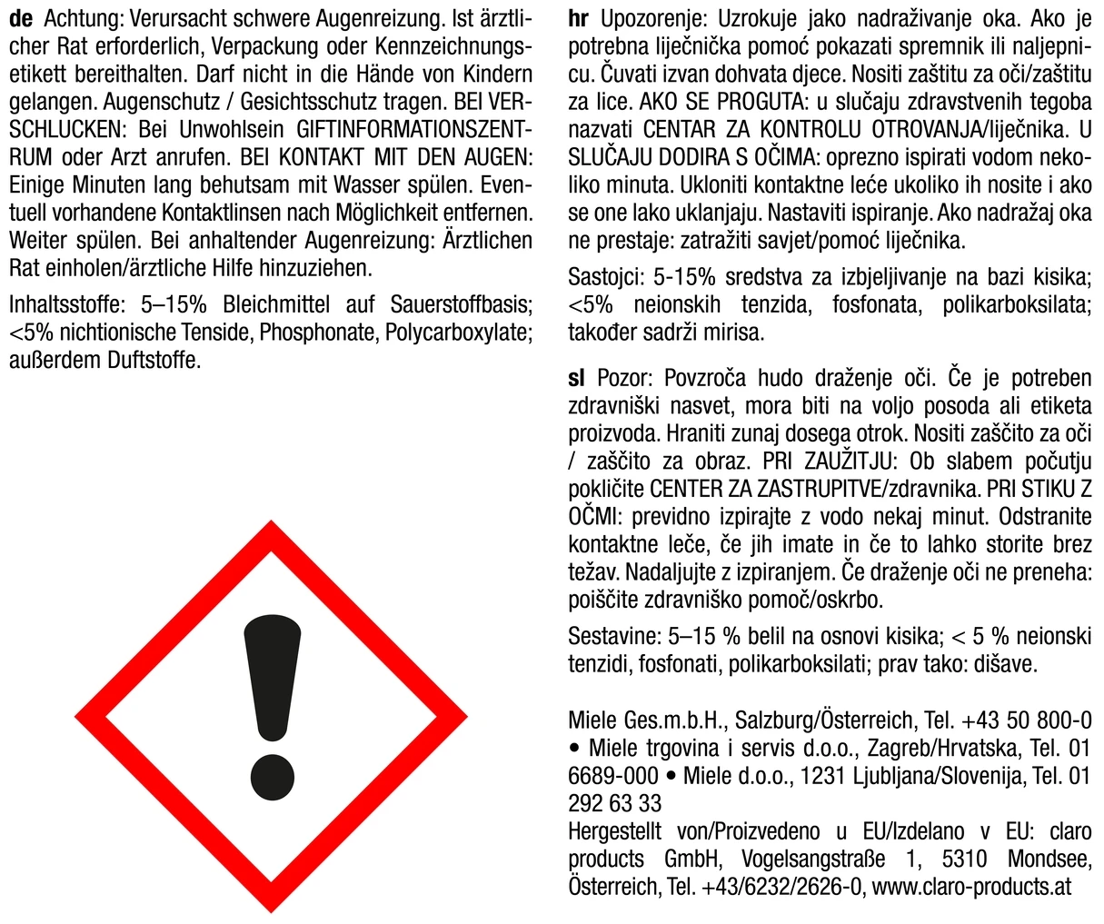 MIELE DishClean & IntenseClean Set 5 MIELE DishClean & IntenseClean Set – Image 3